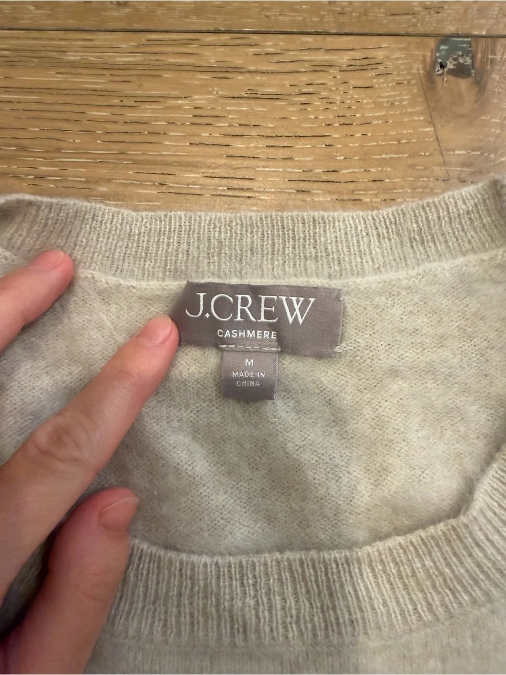 J. Crew Brushed 100% Cashmere Striped Sweater - size Medium